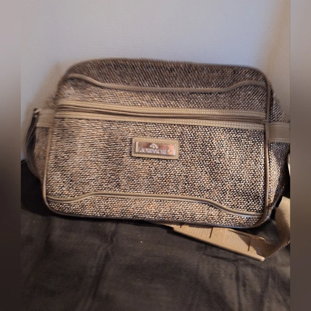 Jordache Textured Brown and Tan Messenger Bag